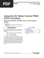 Using The DC Motor Control PWM eTPU Functions: Covers The MCF523x, MPC5500, and All eTPU-equipped Devices