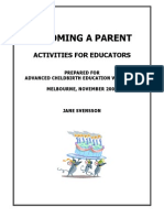 Becoming A Parent Activites For Educators