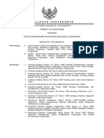 Perwal Yogyakarta No. 140 Tahun 2009 TTG Penyelenggaraan Pelayanan Dokumen Lingkungan