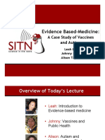 Evidence Based-Medicine:: A Case Study of Vaccines and Autism