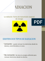 Radiacion Ionizante y No Ionizante
