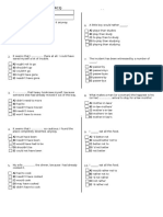 English Grammar MCQ Test With Answers