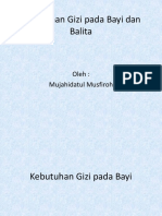 Gizi Pada Bayi Dan Balita