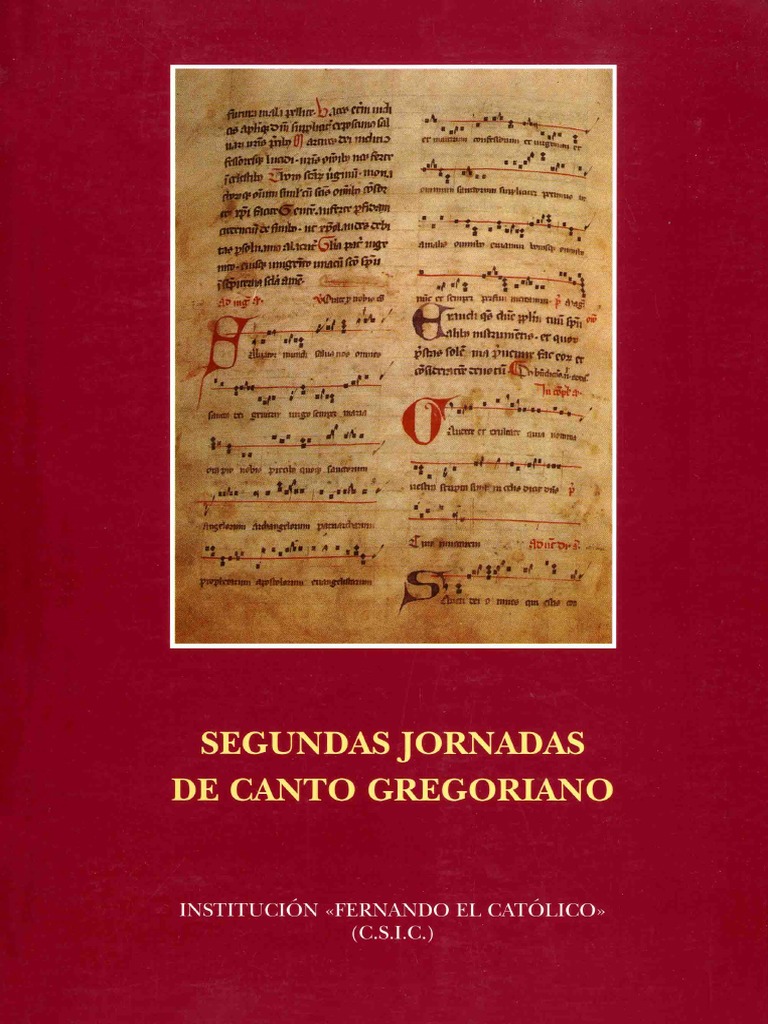 Jornadas de Canto Gregoriano 1997 | PDF | Canto gregoriano | Misa (liturgia), image size:768x1024