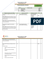 Plan de Evaluación I Trimestre: I Individual Work C Cooperative Work