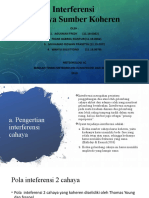 Interferensi Cahaya Sumber Koheren