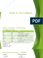 Clase 2 - C# Fundamento Básico UST