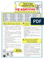 Adjectives Ending in Ed or Ing Grammar Drills Tests 76287