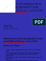 Concept of Permanent Establishment For International Taxation