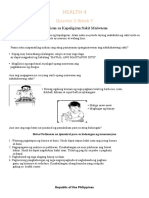 Health Q3 Wki Worksheets