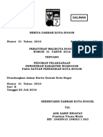 Peraturan Walikota Bogor Nomor 31 Tahun 2016 Tentang Pedoman Pelaksanaan Pendidikan Karakter Ngabogor Pada Satuan Pendidikan Kota Bogor