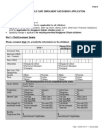 ECDA Form 2: Subsidy Update 2025 | PDF | Child Care | Self Employment