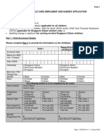 Form 1 - Child Care Enrolment and Subsidy Application (Jan 2022)