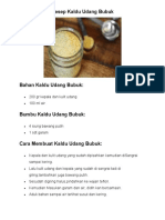 Resep Kaldu Udang Bubuk