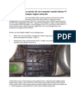 Cara Mendiagnosa Mesin Efi Cara Manual Suzuki Baleno 97 Untuk Membaca Lampu Engine Menyala