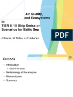 NOx Impact On Air Quality, Human Health and Ecosystems in TIER II III Ship Emission Scenarios For Baltic Sea