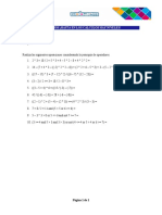 Ejercicios de operaciones matemáticas con jerarquía de operadores