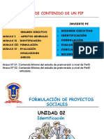 FORMULACION DE PROY. SOCIALES