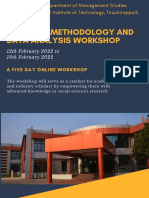 Research Methodology and Data Analysis Workshop: A Five Day Online Workshop
