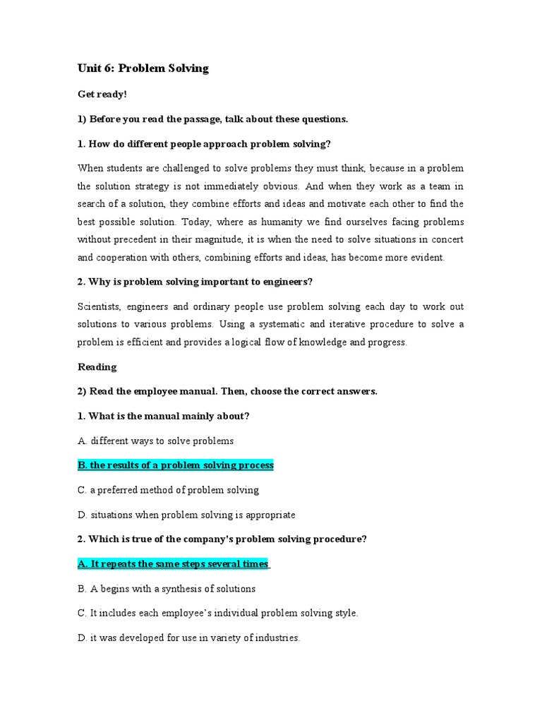 Effective Problem Solving Strategies | PDF | Median | Cognitive Science