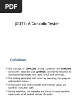 jCUTE: A Concolic Tester