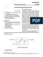 Dual Channel EMI Filter With ESD Protection CM1485