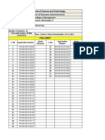 Foil Sheet & Evaluation Sheet Model Examination