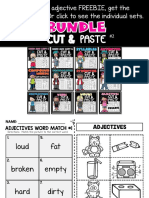 Printables: If You Like This Adjective FREEBIE, Get The Bundle or Click To See The Individual Sets