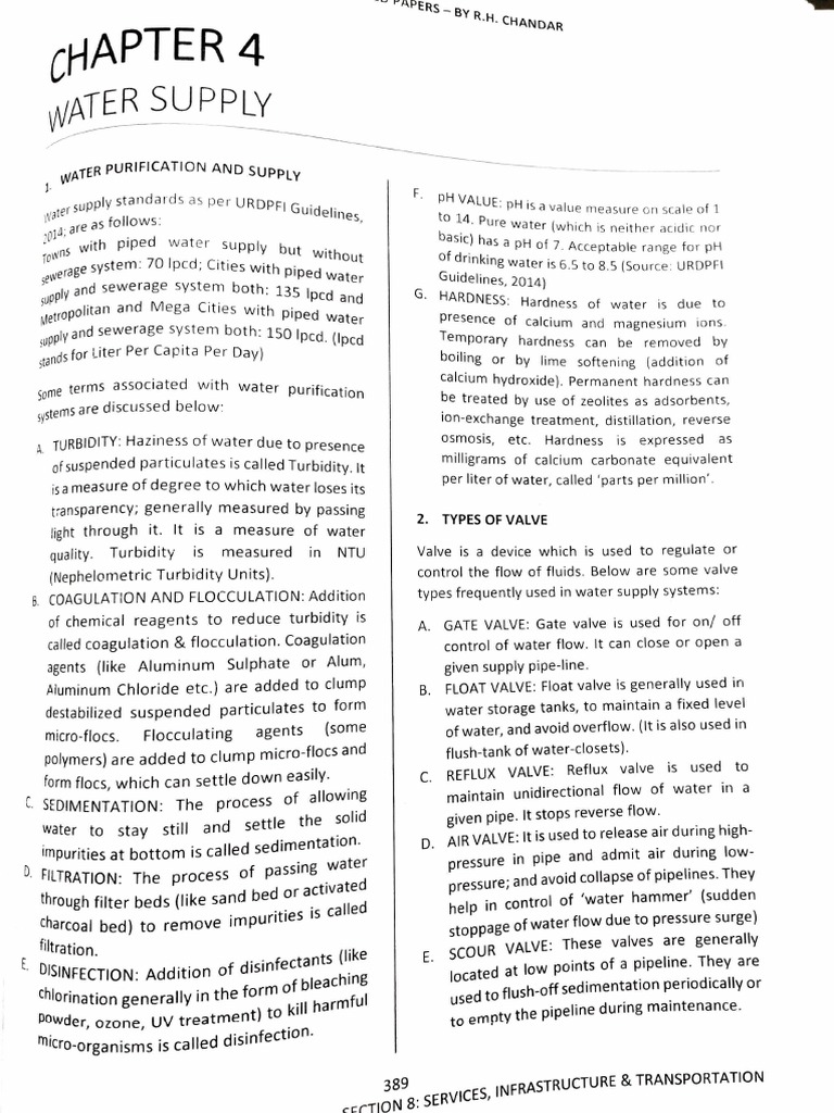 4 Water Supply | PDF | Water Purification | Water