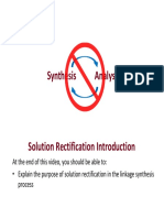 Synthesis Analysis Solution Rectification Introduction
