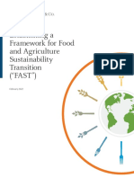 Establishing A Framework For Food and Agriculture Sustainability Transition