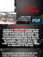 Flood Disaster: Jozel A, Opeña Prof:Angelita Parlan