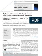 Hydraulic Piston Pump in Civil Aircraft: Current Status, Future Directions and Critical Technologies