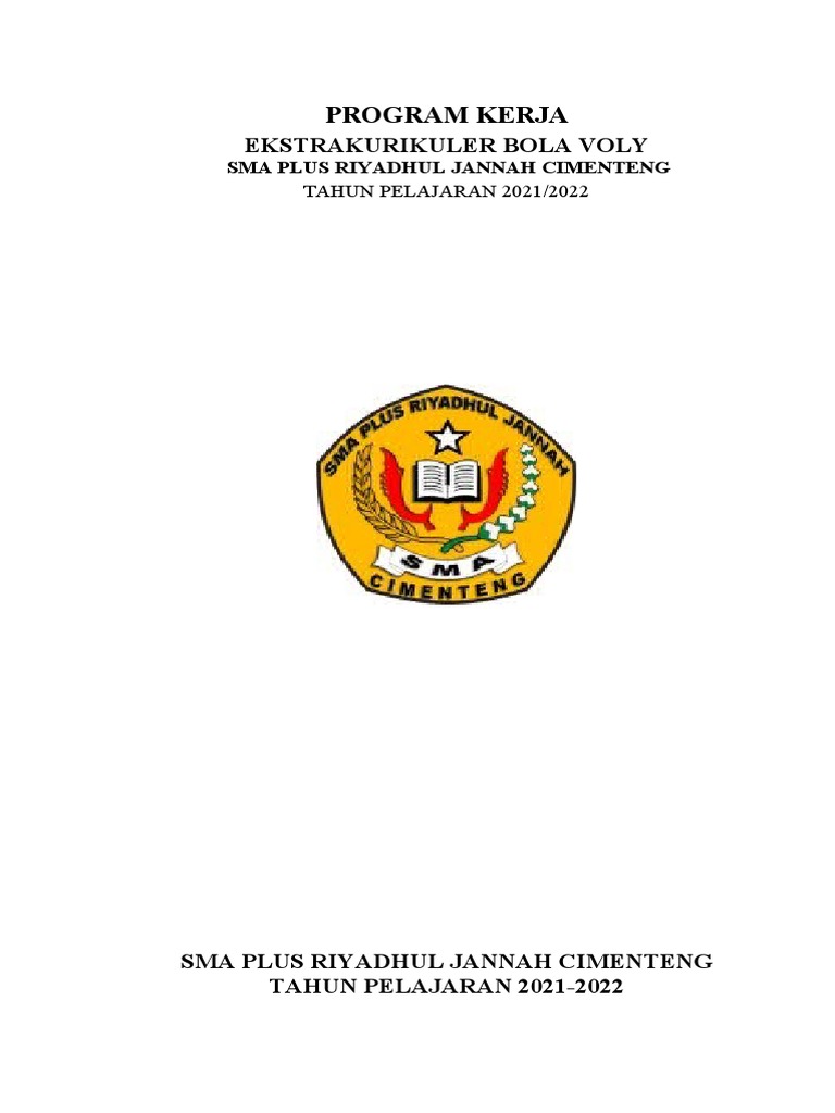 Program Kerja Eskul Voli SMA Cimenteng | PDF