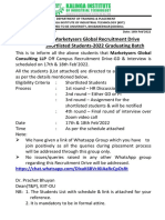 Marketysers Global Consulting LLP Recruitment Drive-Interview On 17th & 18th Feb'2022 For 2022 Graduating Batch