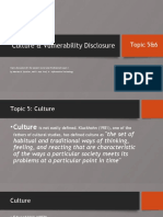 Topic 5-6 Culture & Vulnerability Disclosure