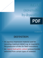 (Reversible) Hydrocolloid