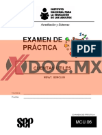 Cuentas útiles. Examen de práctica MCU.06