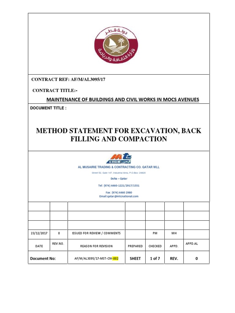 MS For Manual Excavation | PDF | Sand | Civil Engineering