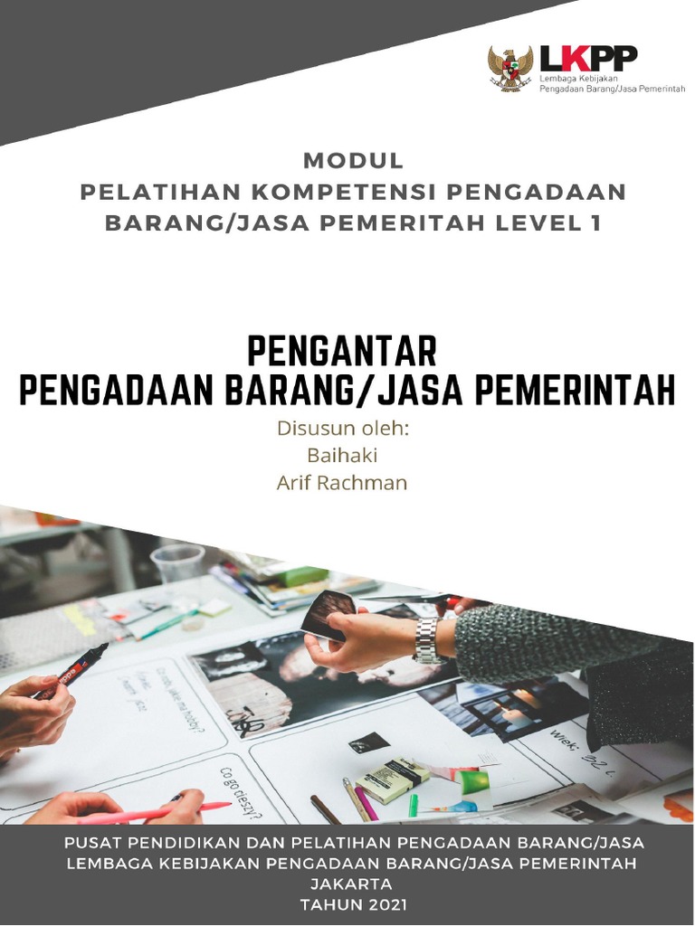 Modul 2 Pengantar Pengadaan Barang Jasa Pemerintah | PDF | Bisnis