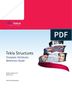 Tekla Structures Template Attributes Ref