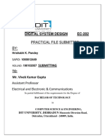 Digital System Design Ec-202: Practical File Submitted BY