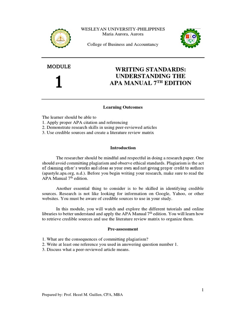 Mastering APA 7th Edition Standards | PDF | Apa Style | Citation