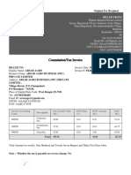 Commission/Tax Invoice: Original For Recipient