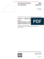 International Standard: Plastics - Smoke Generation - Determination of Optical Density by A Single-Chamber Test