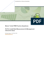 Bionic Turtle FRM Practice Questions on Credit Risk Measurement
