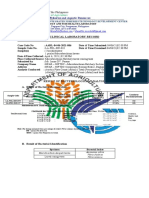 Clinical Laboratory Record: Bureau of Fisheries and Aquatic Resources