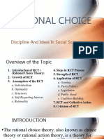 Rational Choice: Discipline and Ideas in Social Science