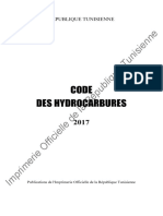 Tunisie Code 2017 Hydrocarbures