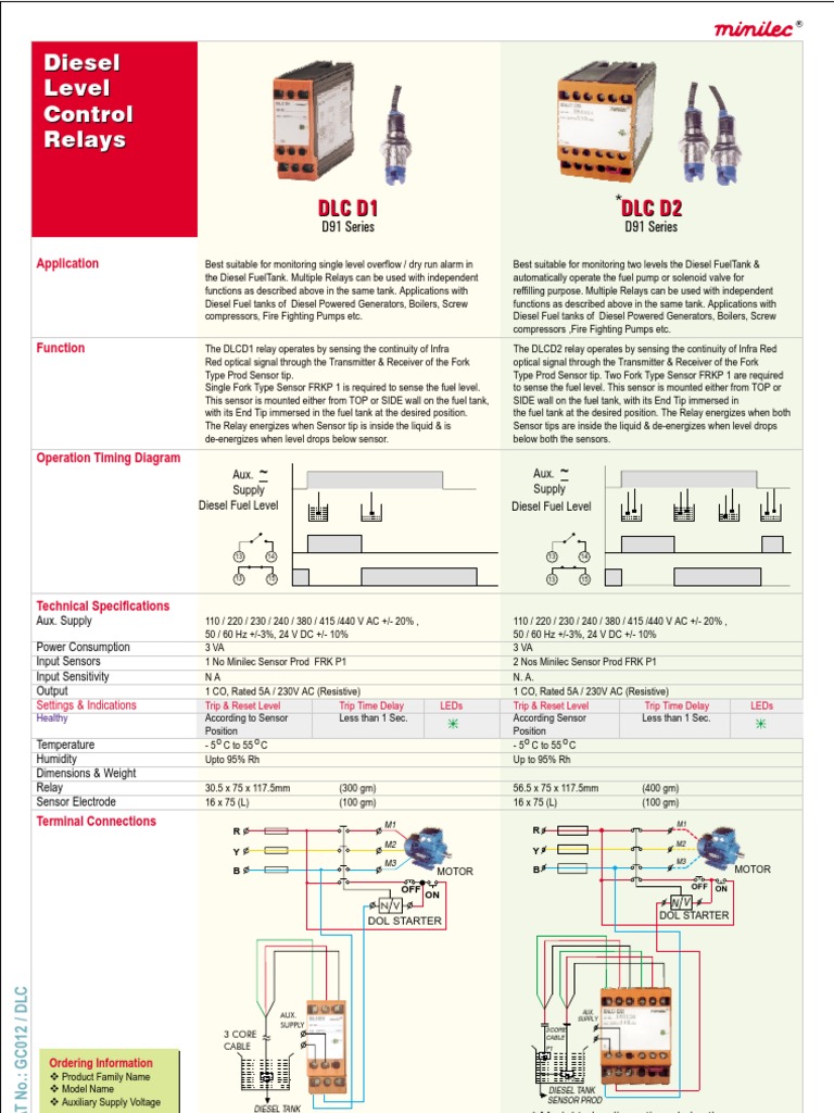 Dieseal Level Controller | PDF | Diesel Engine | Relay